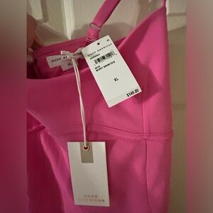 Good American Pink Midi Scuba Dress XL NWT $149